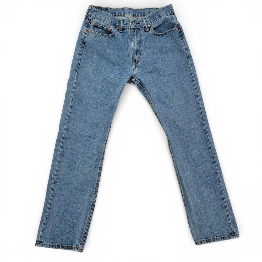 Levi's 505 Jeans Mens 32x32‎ Straight Leg Blue Denim Classic Fit Medium Wash EUC